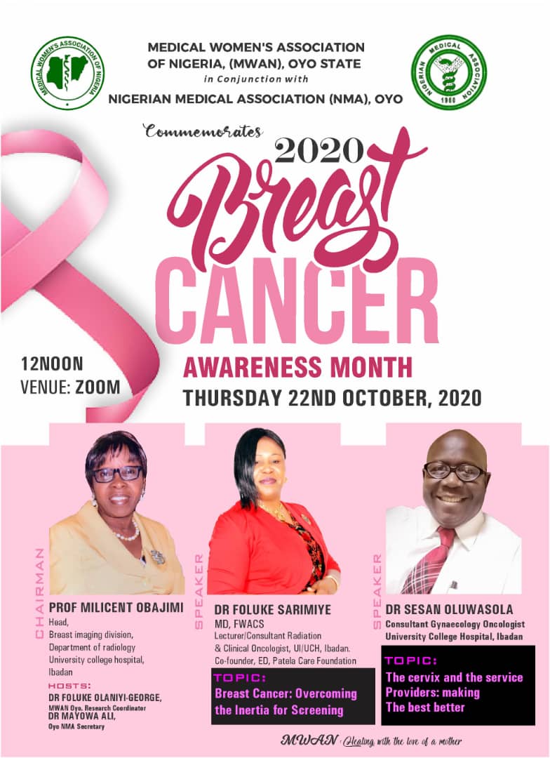 The Executive Director gave a Lecture on Overcoming the Inertia for Breast Cancer Screening in the Pink Month Of 2020